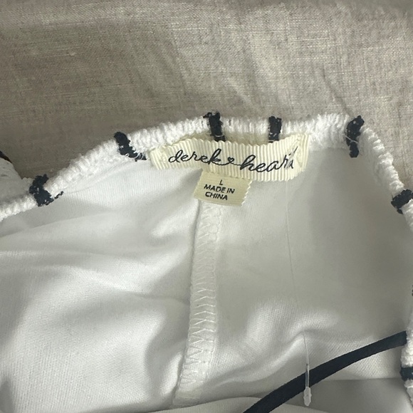 Derek Heart Black and White Striped Midi Dress - Picture 5 of 5